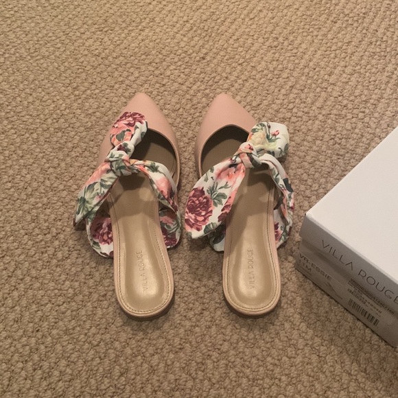 Villa Rogue Brand Women's Blush Floral Mules Size 11 - Picture 4 of 7